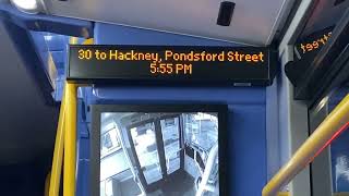 Curtailed ibus 30 to Hackney Pondsford Street [upl. by Neitsirk]