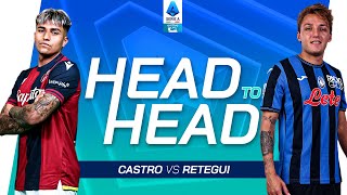 ItalianArgentinean Tango in Attack  Head To Head  Castro vs Retegui  Serie A 202425 [upl. by Ashok]