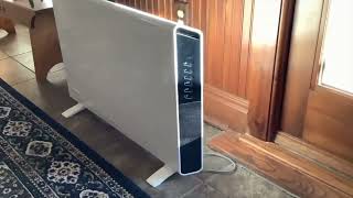 DeLonghi Convection Panel Heater Review GREAT Heater Strong and VERY QUIET [upl. by Akfir]