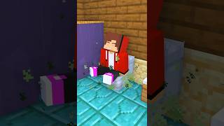 HELP JJ Sister 🎀 amp Mikey VS Evil JJ in Toilet  Minecraft Animation shorts [upl. by Tirb281]