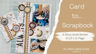 Stampin UP Scrapbook page A Little Latte Suite [upl. by Yeneffit]