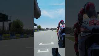 R Fernandez almost hit Marc Marquez motogp marquez [upl. by Alyac]