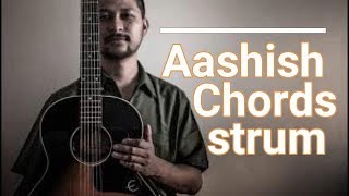 Bipul Chettri  Aashish Easy guitar lesson [upl. by Earb]