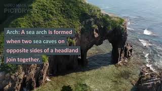 Landforms created by Sea waves AI video [upl. by Aleak]