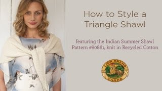 How to Style a Triangle Shawl [upl. by Other]