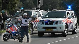 Veel KMar en Politie Begeleidingen tijdens Prinsjesdag in Den Haag 675 [upl. by Phyllys]