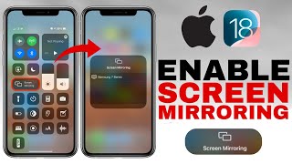 iOS18 How To Turn On Screen Mirroring On iPhone [upl. by Ennaitak]