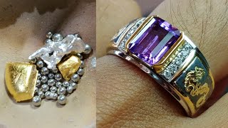 how make custom jewelry  gold rings for men [upl. by Mcknight]