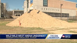 Dirt from rodeo used to create outdoor state fair arena [upl. by Assirolc]