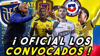 OFICIAL 26 CONVOCADOS DE FELIX SANCHEZ SELECCION ECUADOR VS VENEZUELA Y CHILE 2023 ELIMINATORIAS [upl. by Sandye497]