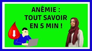 ANEMIE  Symptômes Causes Traitements en 5 min [upl. by Sachsse]