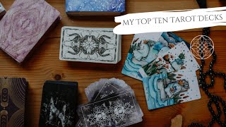 Top Ten Tarot Decks [upl. by Gilus]