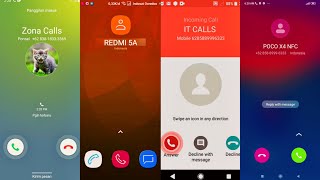 SAMSUNG S9 Cat REDMI 5A LG V60 POCO X4 incoming call screen [upl. by Aseneg141]