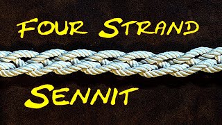 How to Tie a Four Strand French Sennit or Braid [upl. by Krystal]