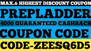 prepladder coupon codeZEESQ6D5prepladder subscription discount prepladder NEETPG FMGE COUPON CODE [upl. by Straub645]