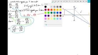 Démonstration relation de conjugaison dune lentille simple [upl. by Louella105]
