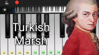 How to Play Mozart Turkish March on a Mobile Piano App🎹🔥 [upl. by Noellyn237]