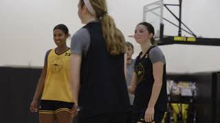 Iowa Womens Basketball Practice 72723 [upl. by Eelnodnarb341]