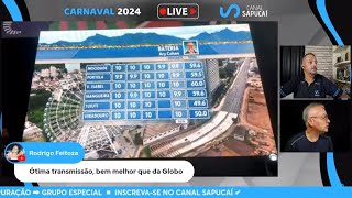 🔴 APURAÇÃO 🔴 LIVE CARNAVAL 2024  CANAL SAPUCAÍ 🔴 13 [upl. by Ellenehc]