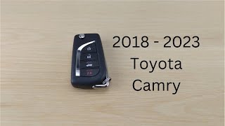 How To Replace or Change Toyota Camry Remote Key Fob Battery 2018  2023 [upl. by Ahtram603]