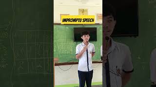 IMPROMPTU SPEECH seniorhighschool [upl. by Hillier]