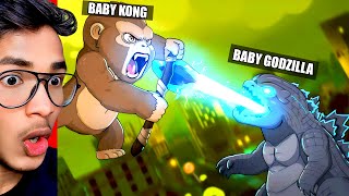 The ULTIMATE BABY KING KONG vs BABY GODZILLA FIGHT [upl. by Dafna438]