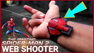 Amazing Spider Man 2 Web Shooter Thats Shoots Far  How to Make Amazing SPIDER MAN 2 WEB SHOOTER [upl. by Elledoj175]