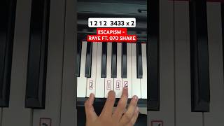 Escapism  RAYE 070 Shake Piano Tutorial [upl. by Lativa]