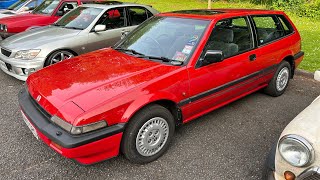 1989 Honda Accord Aerodeck EX20i Automatic G447 SRO Humber Bridge Classic Car Night 170524 [upl. by Dowdell]