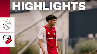 Backheel goal from Emre Ünüvar 👀  Highlights amp reactions Ajax O19  FC Utrecht [upl. by Kristien]