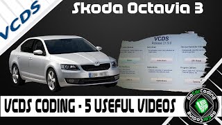 UNLOCK 5 HIDDEN FUNCTIONS  SKODA OCTAVIA 3  VCDS TUTORIAL [upl. by Ynohtona245]