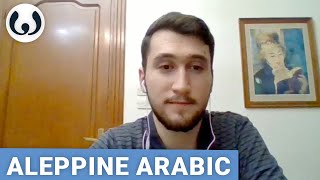 Ahmad speaking Aleppo Arabic and English  Semitic languages  Wikitongues [upl. by Eerrahs]