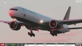 Air Canada flight lands with lurch amid high winds [upl. by Tybald]