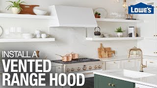 How to Install a Range Hood  Vent Hood Installation Tips [upl. by Auop603]