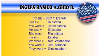 Ingles Básico AGhio D Segunda Lección [upl. by Kellie]