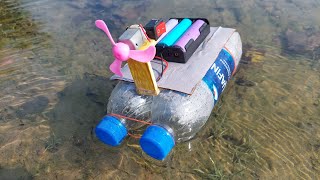 How to make air power boat easymake powerful electric fan boat [upl. by Luing]