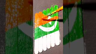 Indian National Flag 🇮🇳 🇵🇰Pakistan flag Drawing 🥰shorts independenceday republicday [upl. by Gwyneth]