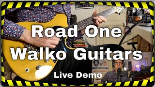 Road One Walko Guitars live demo [upl. by Artus432]