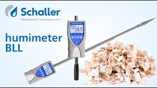 humimeter BLL Hackschnitzel  Hackgut Feuchtigkeitsmessgerät  Feuchtemesser [upl. by Aikemal]