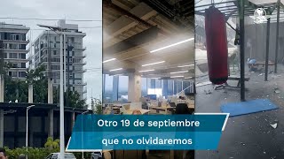 Las impactantes imágenes que dejó el sismo de 77 del 19 de septiembre de 2022 [upl. by Camellia165]