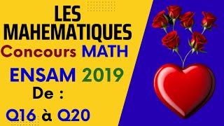 concours ENSAM Math 2019 [upl. by Jain]