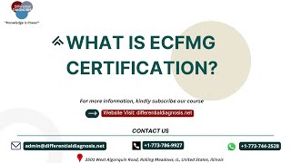 WHAT IS ECFMG CERTIFICATION  USMLE STEPI  STEPII CK  IM amp FM RESIDENTS  PA amp NPs [upl. by Edmond]