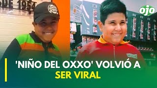 Niño del Oxxo volvió a ser viral tras grabar comercial de conocido restaurante de comida rápida [upl. by Yderf983]