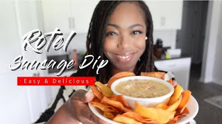 Rotel Sausage Dip Recipe  Quick amp Easy Party Appetizer [upl. by Elfrida]