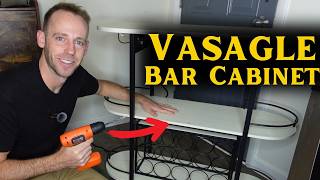 HOW TO ASSEMBLE VASAGLE Bar Cabinet ULWR007W01 [upl. by Dimphia]