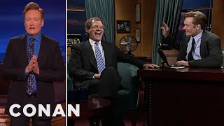 Conan Says Thank You To David Letterman  CONAN on TBS [upl. by Doti]