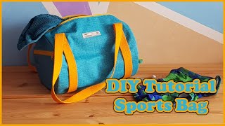 DIY Tutorial Sports Bag  Sporttasche nähen [upl. by Nomyt]