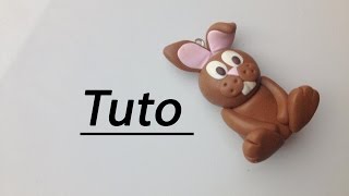 Tuto Fimo  Lapin en chocolat [upl. by Nyraa]