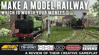 Creative Train Games Which should you buy Trainz Train Sim EEP 16 Loco DRS Transport Fever 2 [upl. by Naggem374]