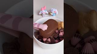 티코 먹는 법 Chocolate covered Ice cream ASMR 🍦 [upl. by Lenora735]